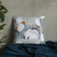 Soft Blue Grey Cotton Premium Pillow
