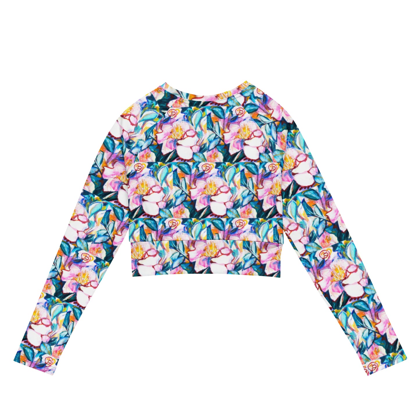 Pink Camillas Recycled long-sleeve crop top