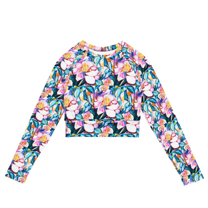 Pink Camillas Recycled long-sleeve crop top