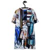 Vintage Mother with Children at the Door T-shirt dress