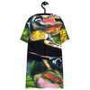 Gator on Log with Wildflowers T-shirt dress