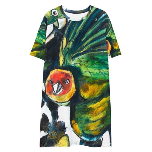 Parakeets T-shirt dress