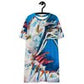 Aqua Shrimp T-shirt dress