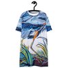 Blue Heron Catching Fish II T-shirt dress