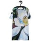 Magnolia with Wallpaper Pattern T-shirt dress