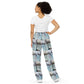 Pelicans on the Pier All-over print unisex wide-leg pants