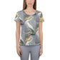 While Pelican All-Over Print Women's Athletic T-shirt