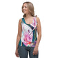 Roseate Spoonbill with Her Heart Open Sublimation Cut & Sew Tank Top