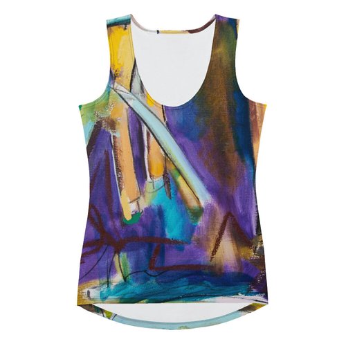 Deer with Lily pads Sublimation Cut & Sew Tank Top