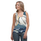 White Pelican on the Shore Sublimation Cut & Sew Tank Top