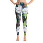 Magnolia and the Painted Bunting Pattern Yoga Leggings