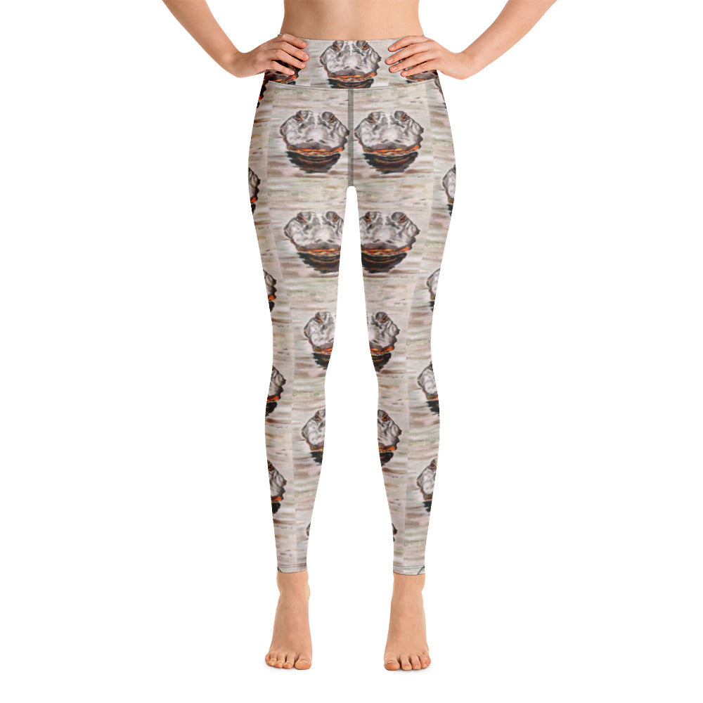 Gator Head Pattern Yoga Leggings