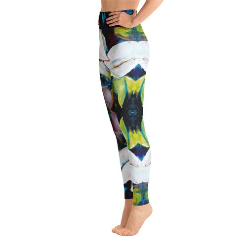 Magnolia Pattern Crossover leggings with pockets – J Caroline Youngblood  Fine Art Products