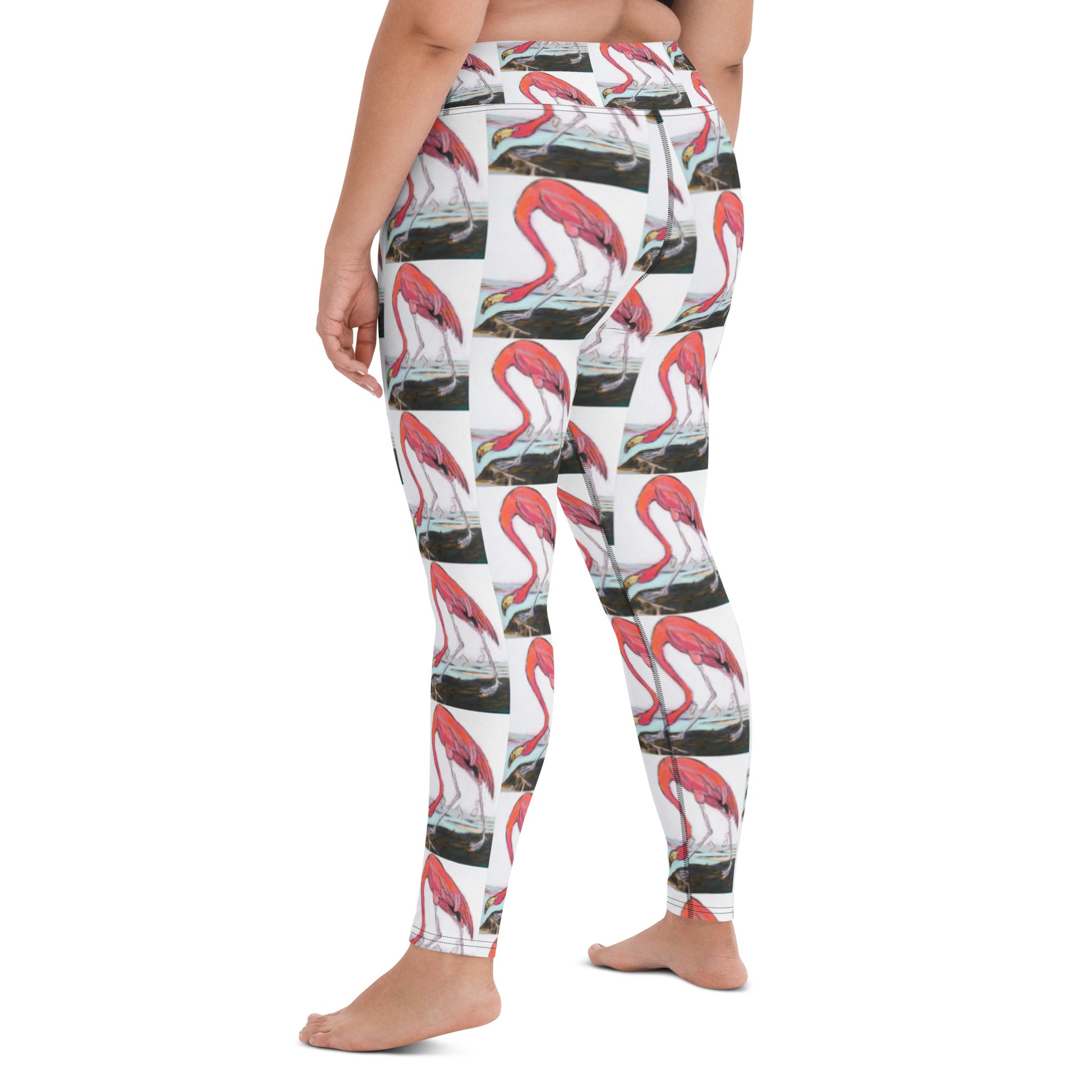 Pink Flamingo Yoga Leggings – J Caroline Youngblood Fine Art Products