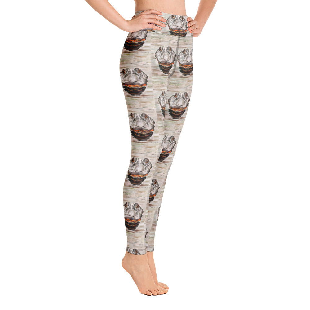 Gator Head Pattern Yoga Leggings