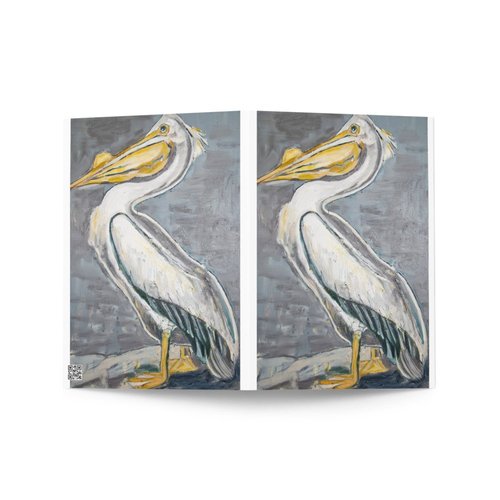 White Pelican Greeting card