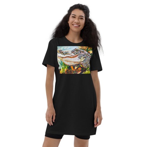 Groovy Gator Organic cotton t-shirt dress