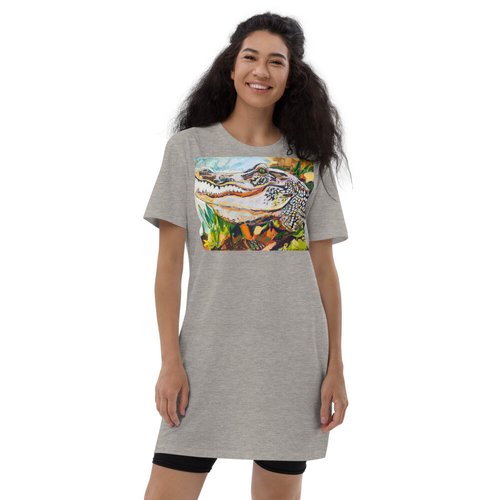 Groovy Gator Organic cotton t-shirt dress