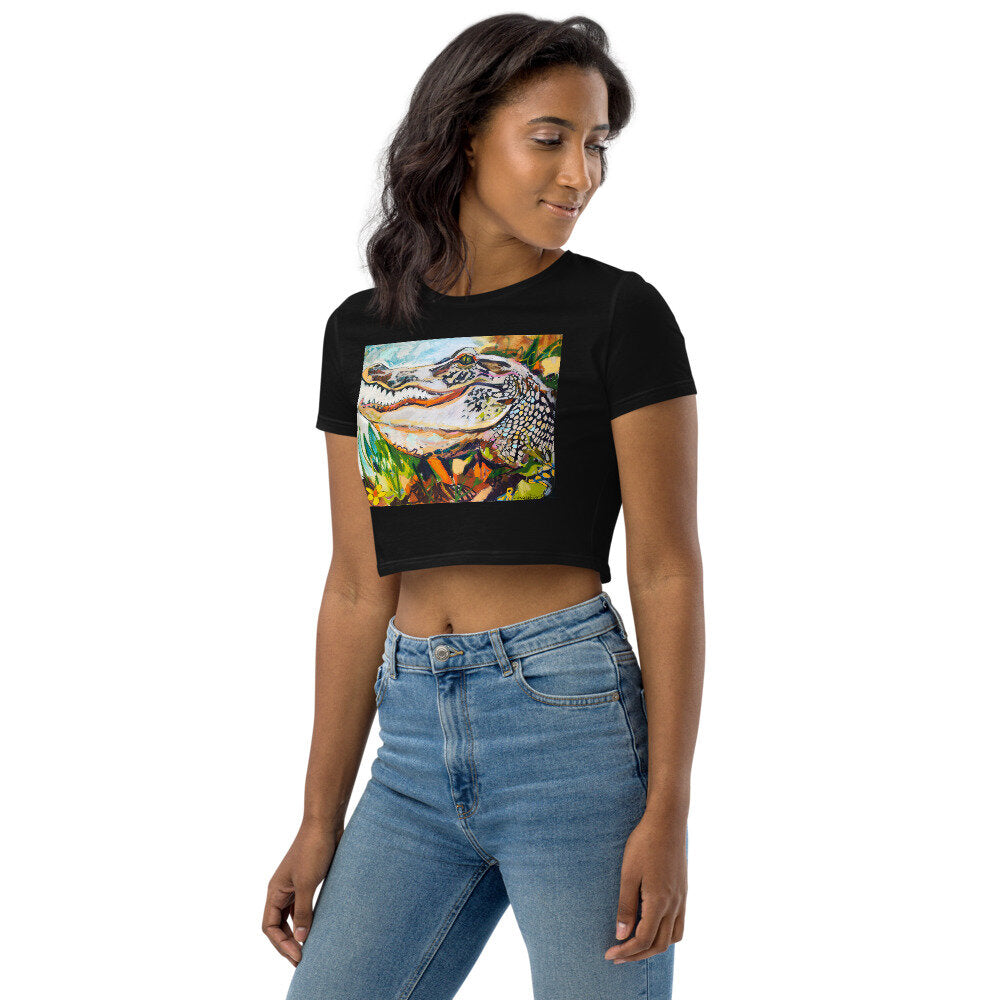 Groovy Gator Organic Crop Top