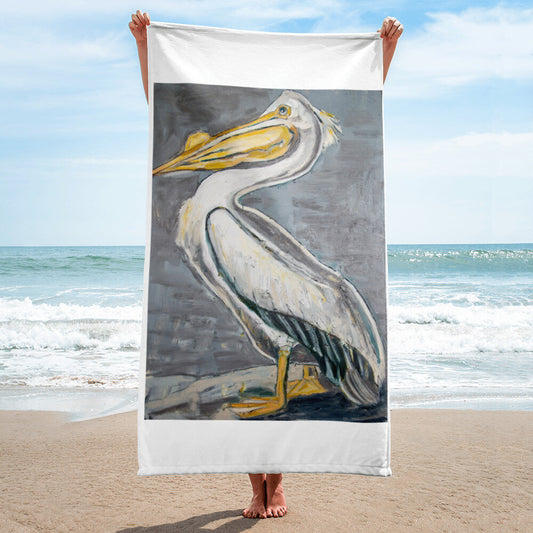 White Pelican Towel