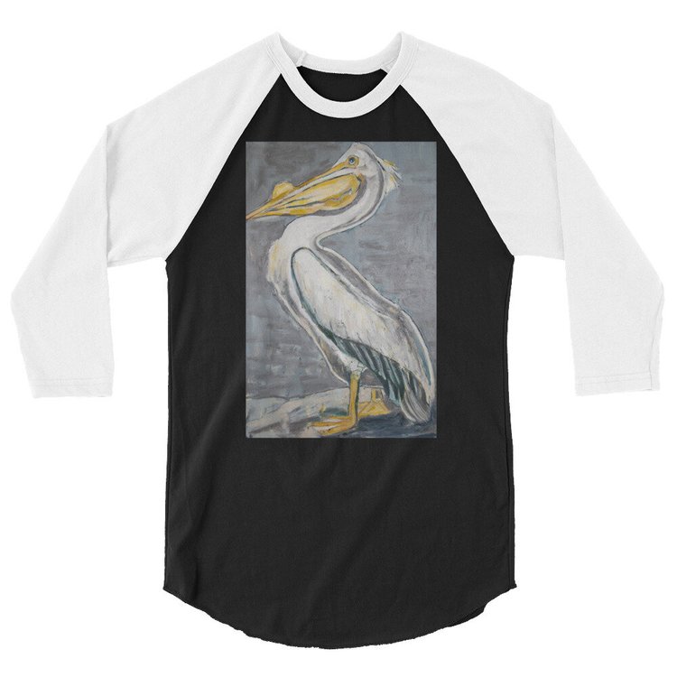 White Pelican 3/4 sleeve raglan shirt