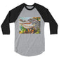 Groovy Gator 3/4 sleeve raglan shirt