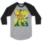 Bosco Sunflower 3/4 sleeve raglan shirt