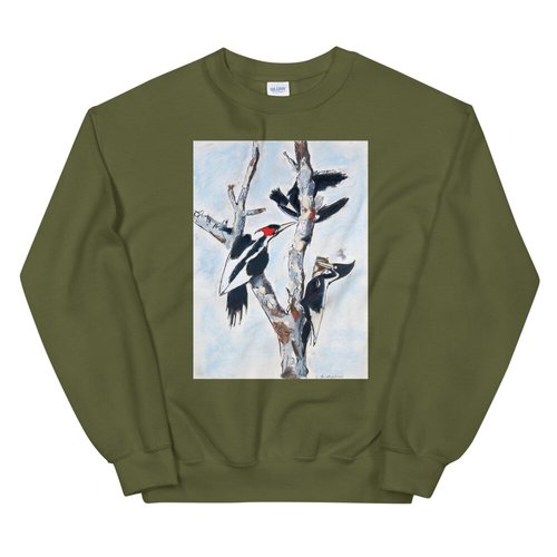 Three Woodpeckers Unisex Sweatshirt
