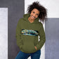 Psychedelic gator with Reflection Unisex Hoodie