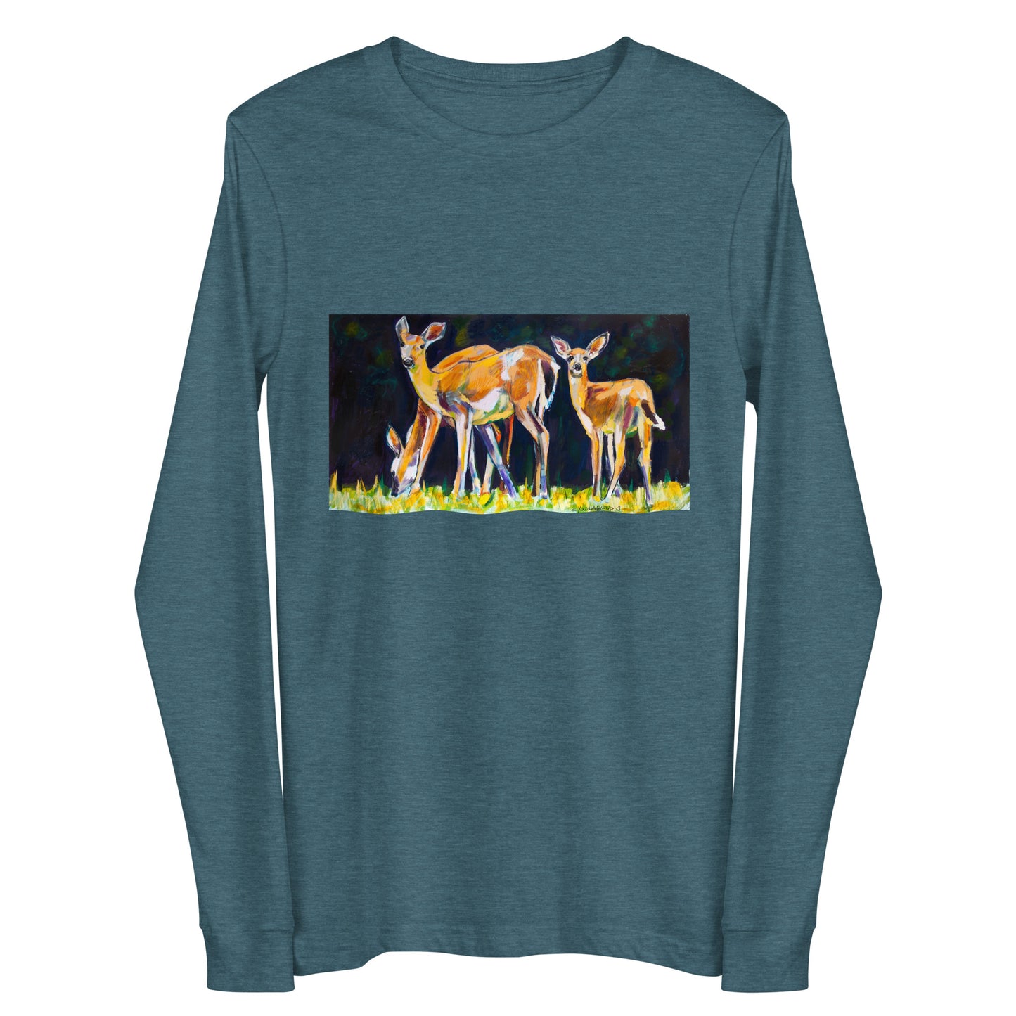 Deer Family Unisex Long Sleeve Tee