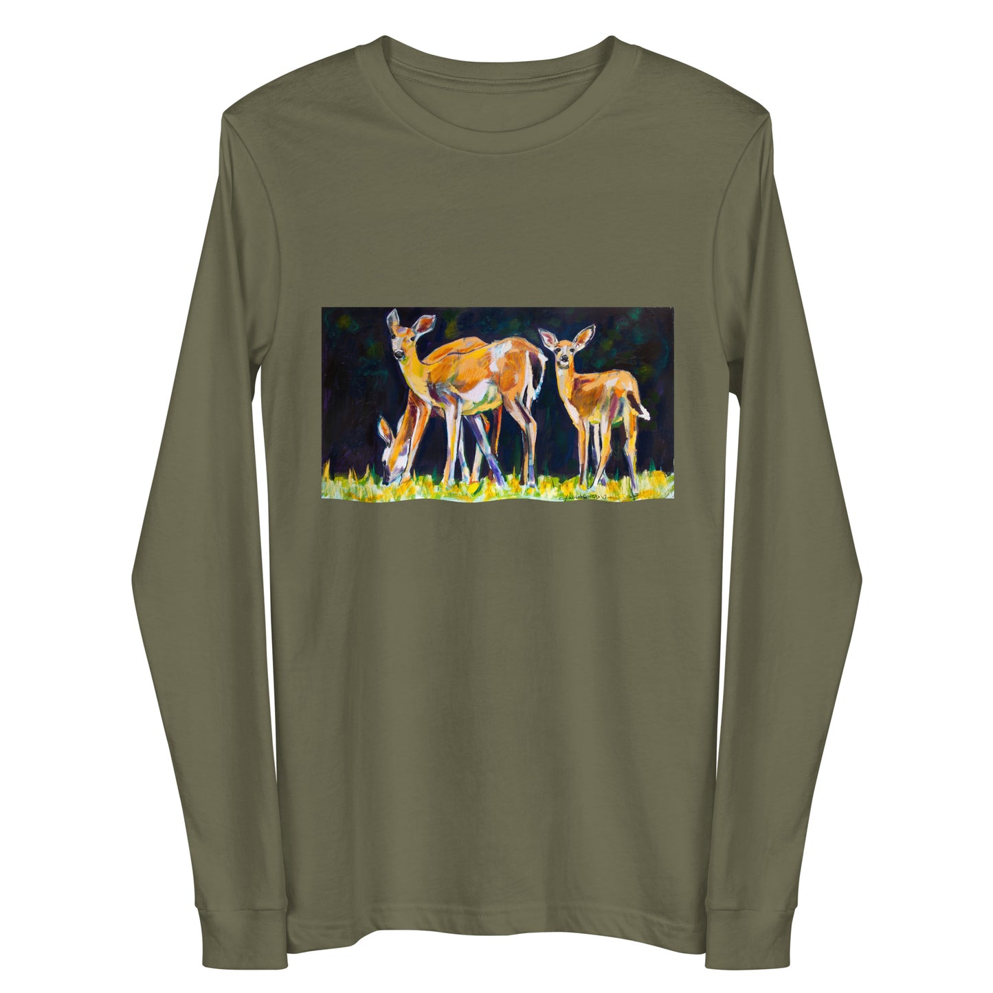 Deer Family Unisex Long Sleeve Tee