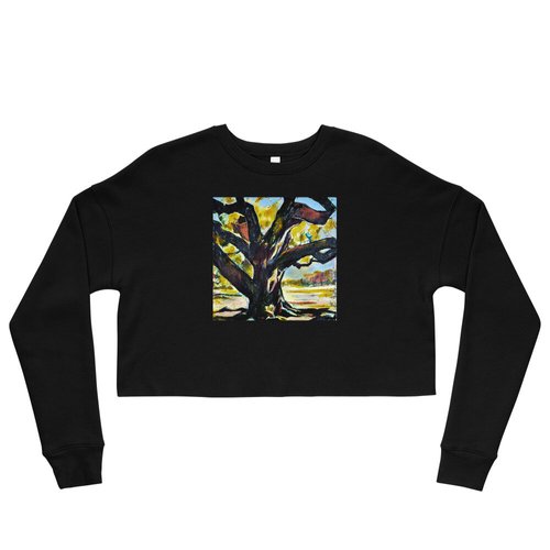 Square Tree of Life Crop Sweatshirt