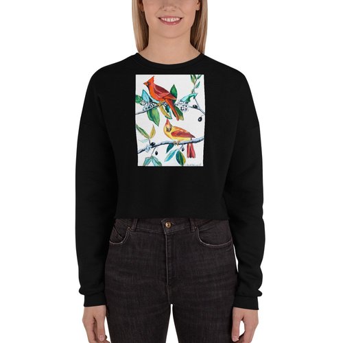 Lucy's Cardinals Crop Sweatshirt
