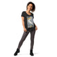 White Pelican with Metallic Silver Women’s fitted v-neck t-shirt