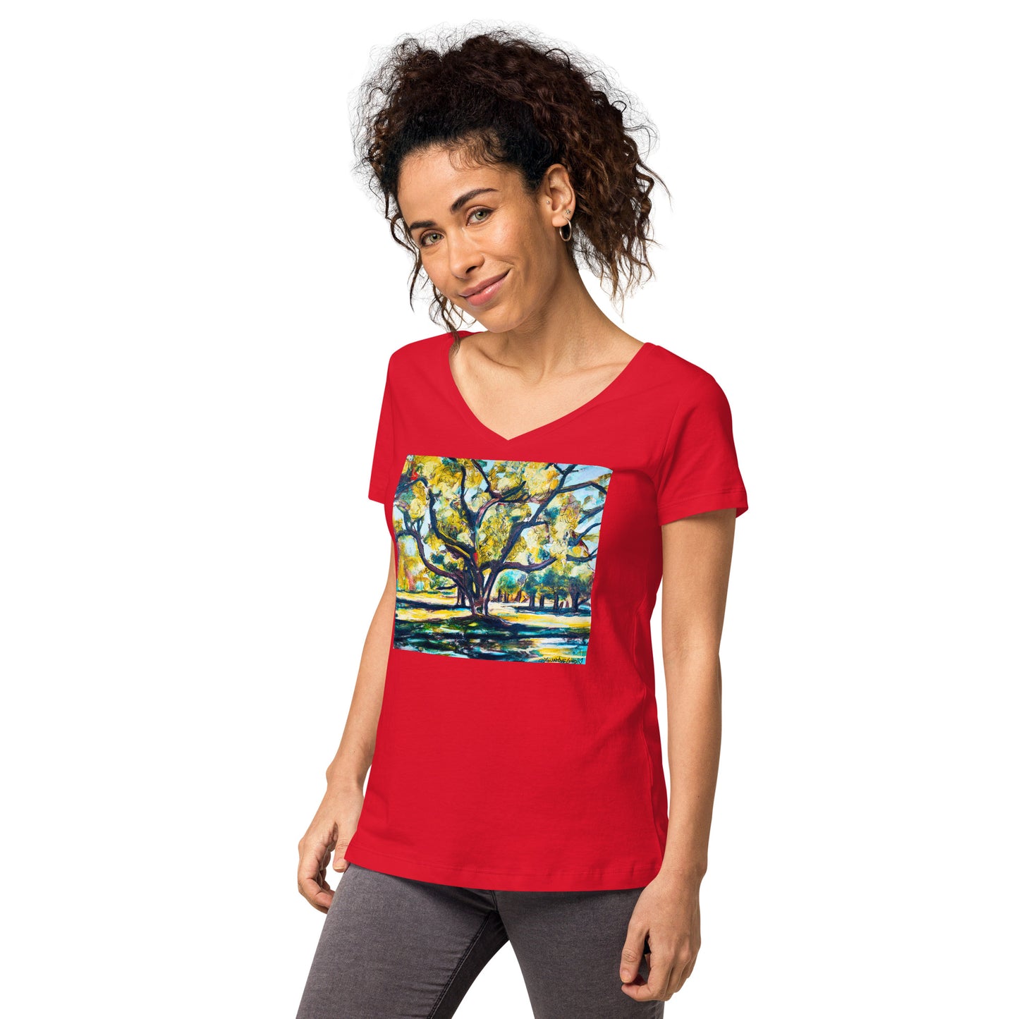 Tree of Life Women’s fitted v-neck t-shirt