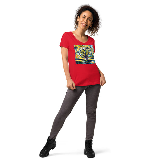 Tree of Life Women’s fitted v-neck t-shirt