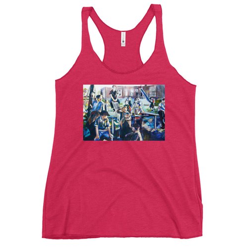 Vintage kids on the Playground Women's Racerback Tank